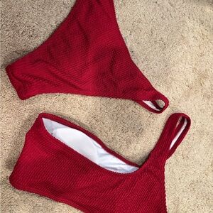 Deep Red Bikini Set
